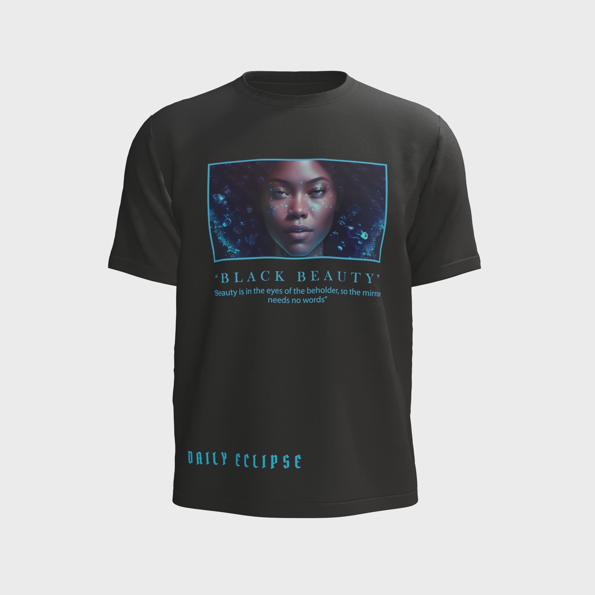 Black Beauty tshirt, crafted from 100% cotton